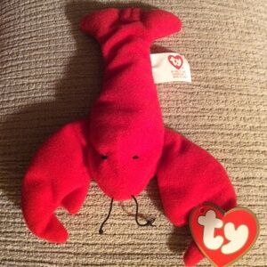 Vintage 1993 Ty Pinchers Teenie Beanie Baby the Lobster